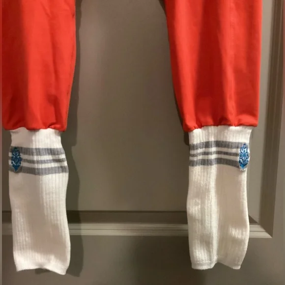 NWT Free People FP Movement Sock it To Me Leggings in Flame Orange Size M - Picture 7 of 16